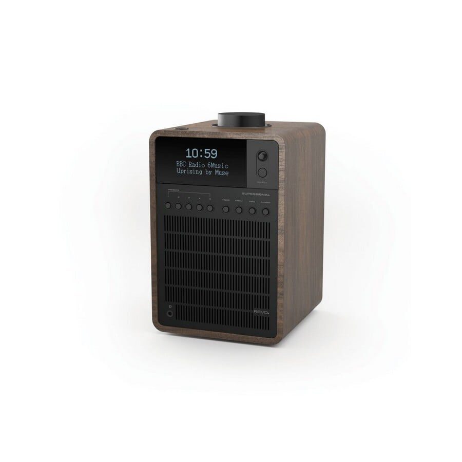 REVO SuperSignal Radio DAB+FM BT - obudowa orzech / front czarny