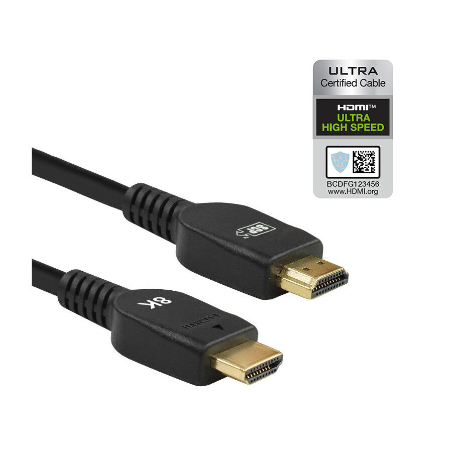 SCP 992-UHS Kabel HDMI 2.1 z certyfikatem Ultra High Speed 8K 60Hz i 4K 120Hz 0,5-5m