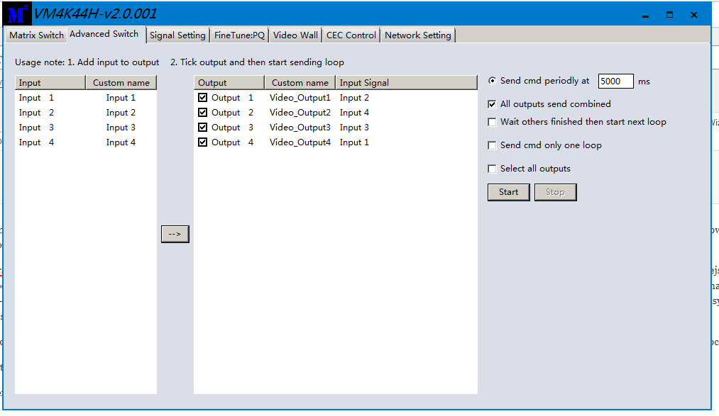 Seamless HDMI 4x4 matrix VideoWall 18Gbps 4K60