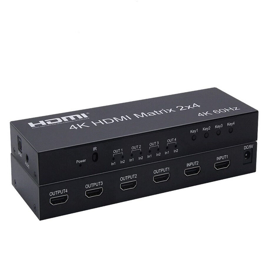 SFX HDMX 2X4 Matryca HDMI 2.0 2x4 deembedder audio