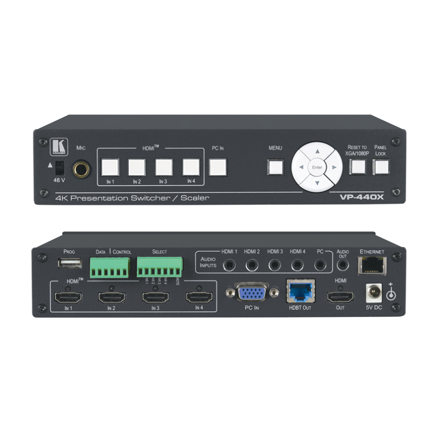 Kramer VP-440X Przełącznik Prezentacyjny Skaler DBaseT HDMI