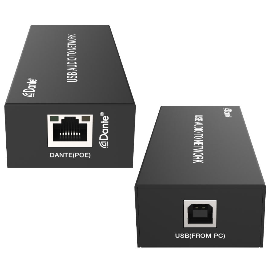 HDP-AUD2USB 2-kanałowy koder/dekoder dźwięku USB Dante®