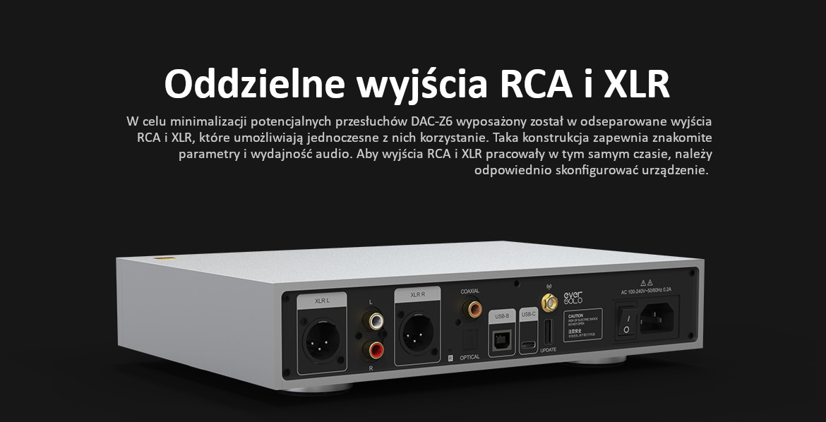 DAC-Z6 RCA and XLR