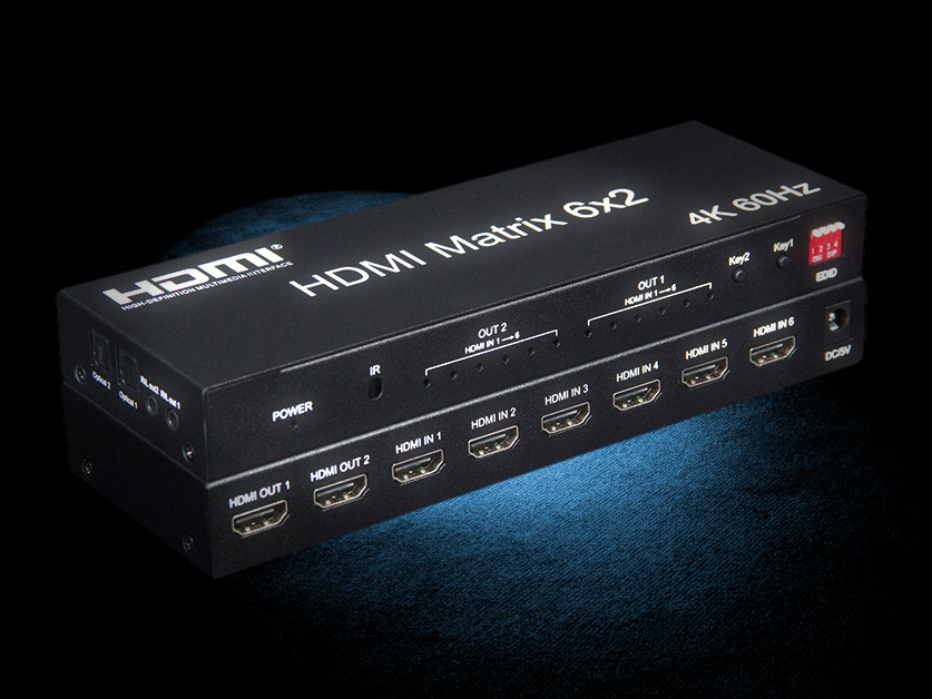 SFX HDMX01 Matryca HDMI 2.0 6×2 deembedder audio