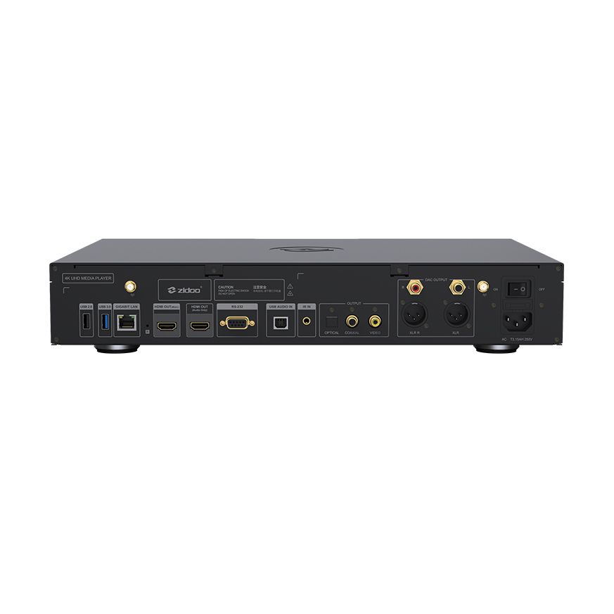Zidoo UHD5000 Odtwarzacz sieciowy 4K HDR Dolby Vision z przetwornikiem DAC ESS9068