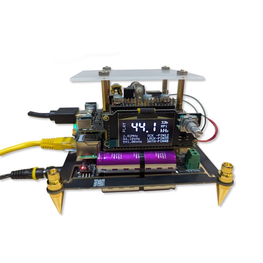 Streamer DIY - Transport I2S IAN CANADA HDMIPi Pro + Raspberry Pi + FifoPi Q7 II + MonitorPi Pro + PurePi II