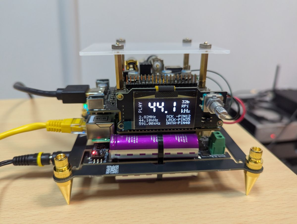 Streamer DIY - Transport I2S IAN CANADA HDMIPi Pro + Raspberry Pi + FifoPi Q7 II + MonitorPi Pro + PurePi II - obrazek 8