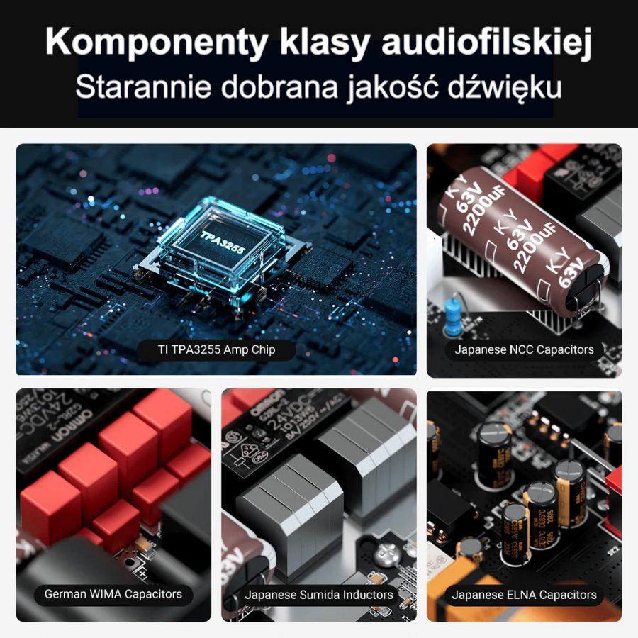 Fosi Audio ZA3 Symetryczny Wzmacniacz Mono / Stereo klasy D - obrazek 7