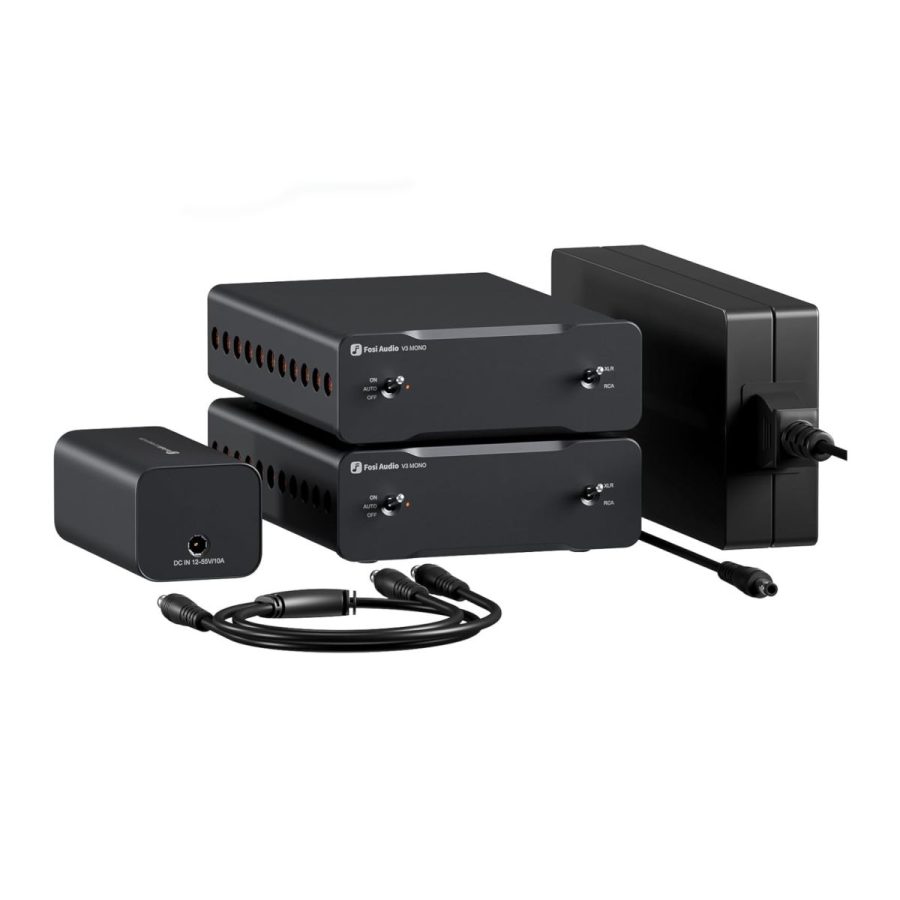 Fosi Audio V3 Dual Mono wzmacniacz mocy klasy D 2x240W 4Ω