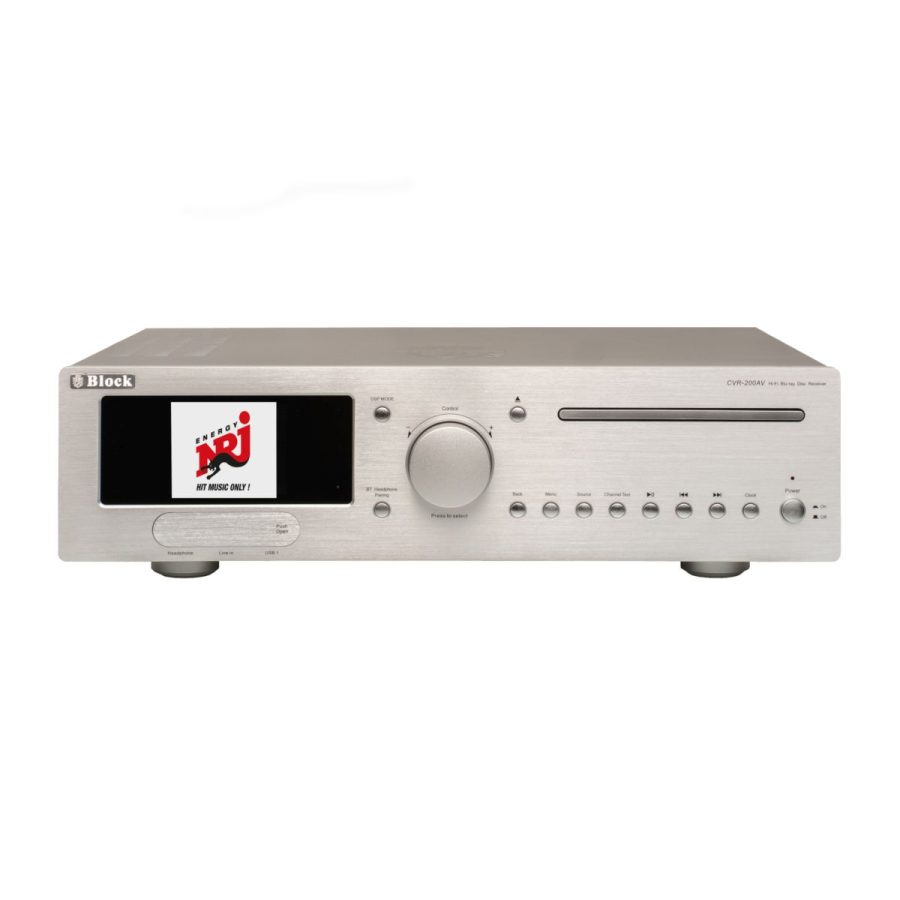 AudioBlock CVR-200 AV Amplituner Radio internetowe Blu-ray 7.1 AV 7 x 100W - obrazek 5