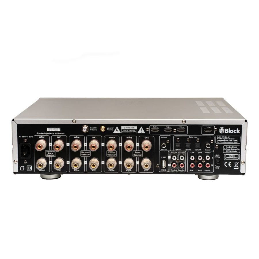 AudioBlock CVR-200 AV Amplituner Radio internetowe Blu-ray 7.1 AV 7 x 100W - obrazek 6