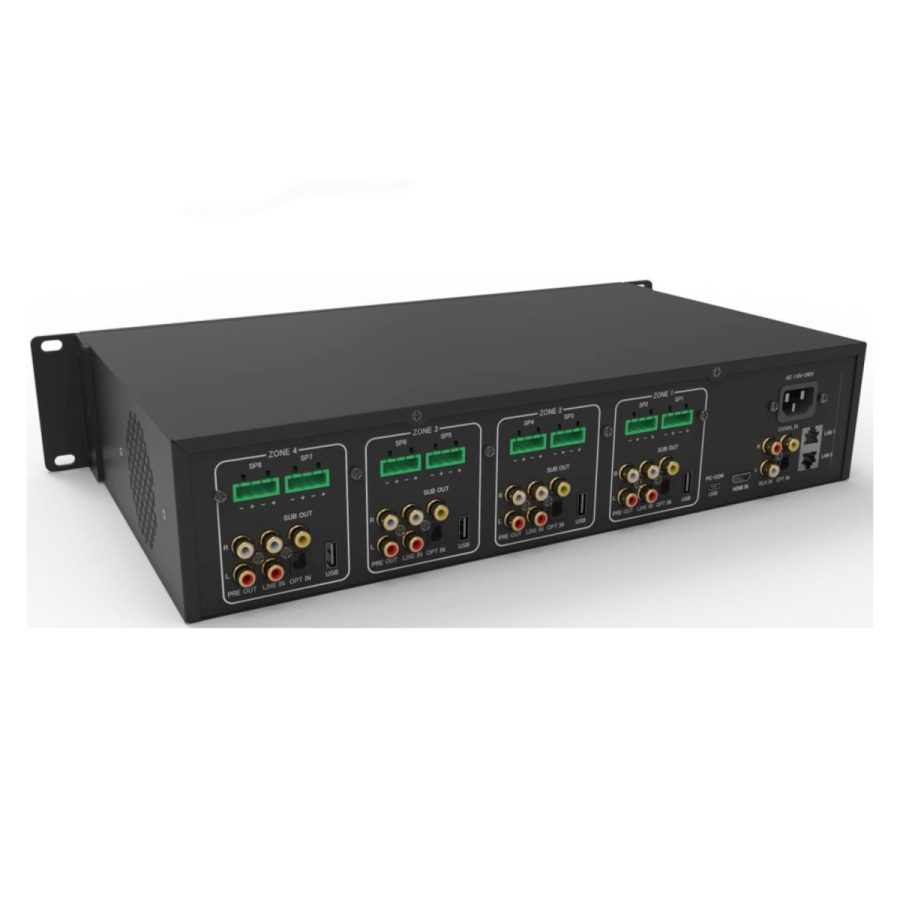 Cloudecho CL-4 Multiroom System - 4-strefowy wzmacniacz sieciowy audio i streamer Spotify, Tidal, Qobuz, Apple Music, You TubeMusic - obrazek 3