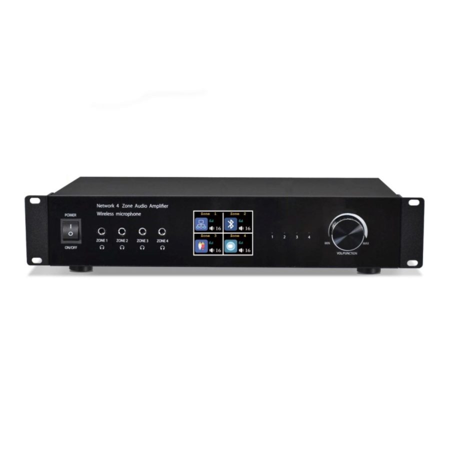 Cloudecho CL-4 Multiroom System - 4-strefowy wzmacniacz sieciowy audio i streamer Spotify, Tidal, Qobuz, Apple Music, You TubeMusic