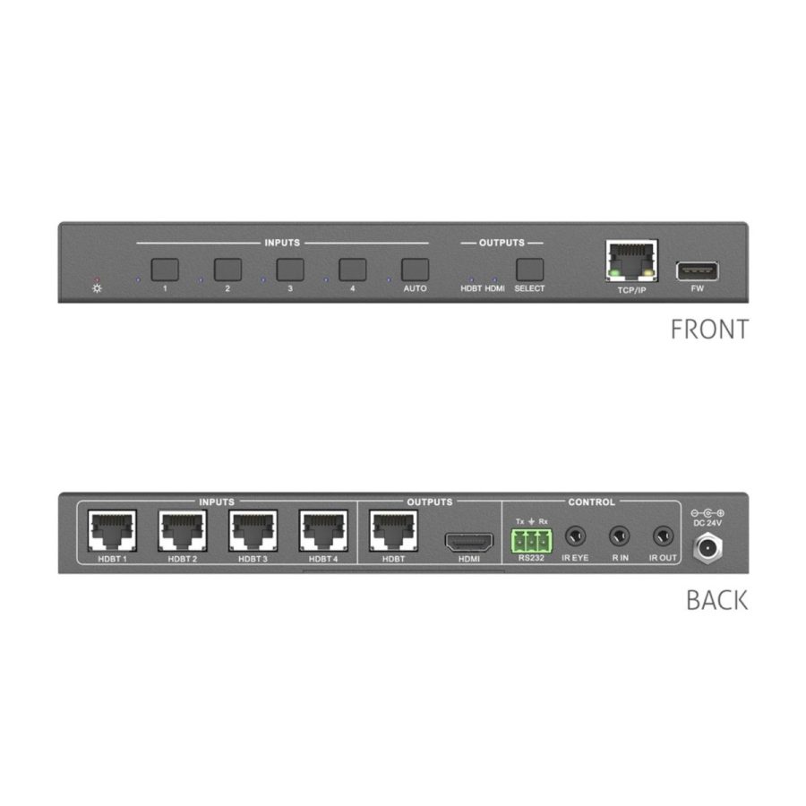 PureLink PureTools PT-SW-HDBT41 Przełącznik 4K HDMI 4x1 HDBaseT - obrazek 4