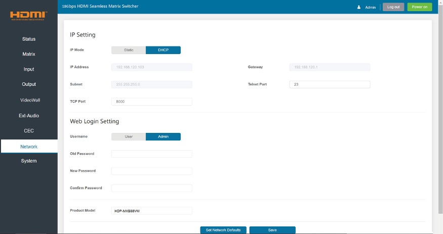 HDP-MXB88VW WebGUI 08
