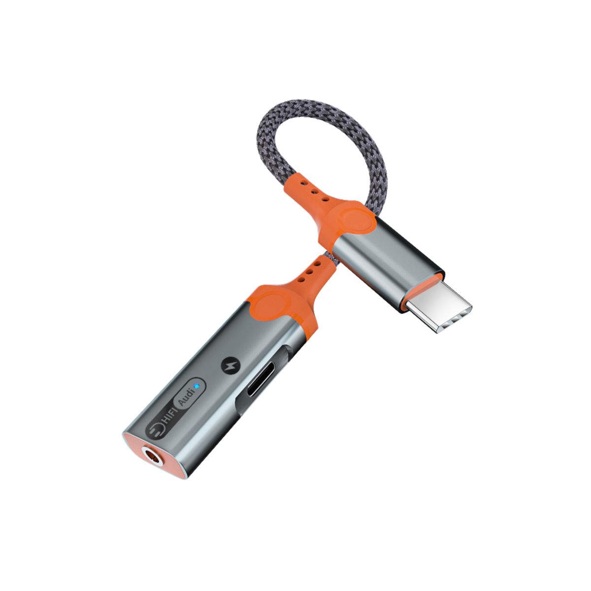 Metalowy adapter słuchawkowy