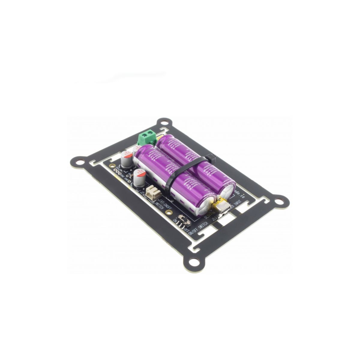 DIY - UcPi2025 ultrakondensatorowy zasilacz 5V dla Raspberry Pi z zabezpieczeniem, 2× ultrakondensatory i przełącznik ON/OFF - obrazek 2