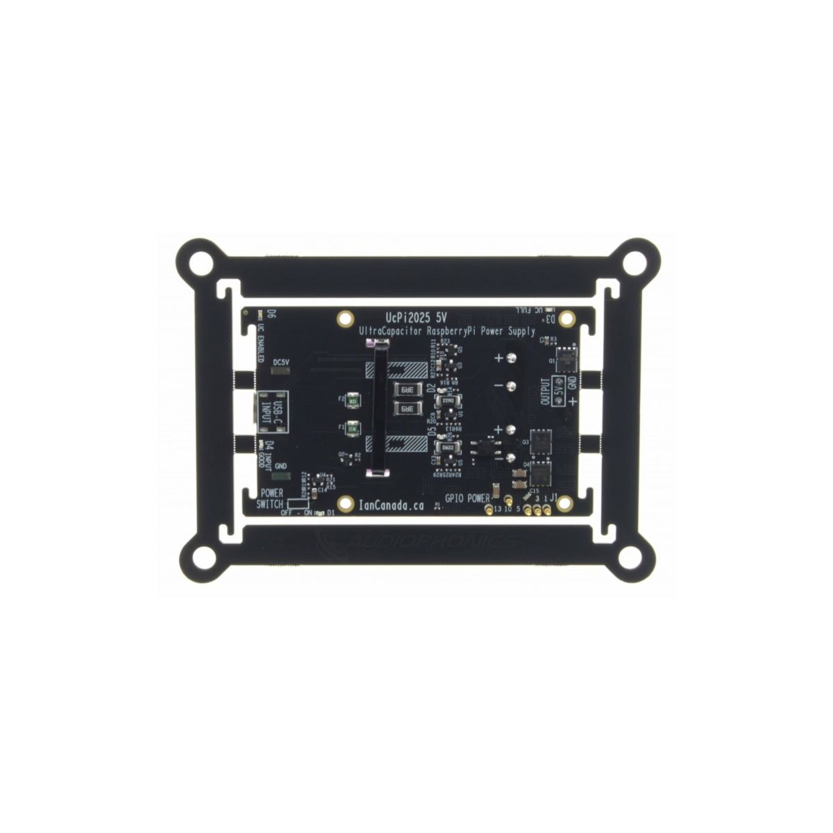 DIY - UcPi2025 ultrakondensatorowy zasilacz 5V dla Raspberry Pi z zabezpieczeniem, 2× ultrakondensatory i przełącznik ON/OFF - obrazek 4