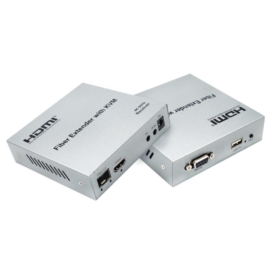SFX HDES19 Extender optyczny HDMI KVM 4K 60Hz LC 20km