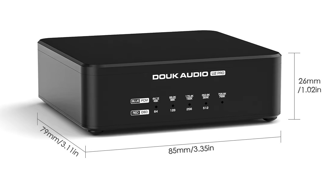 Douk Audio U2 PRO - dimensions