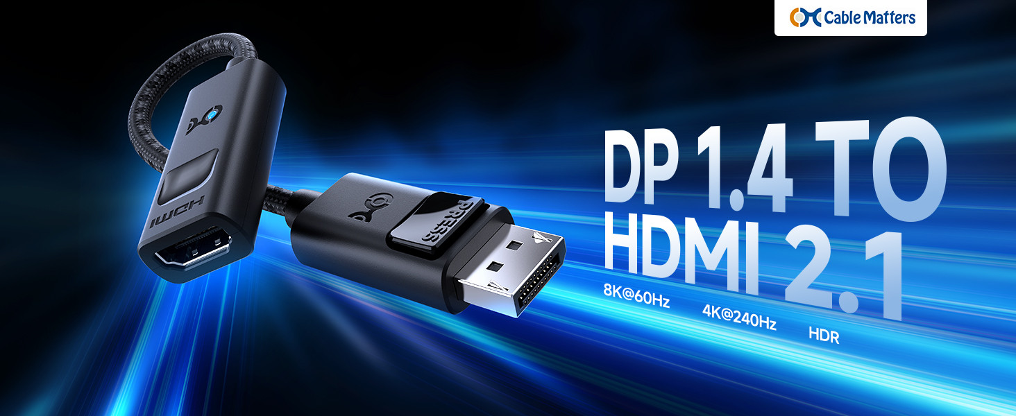 Cable Matters adapter DP na HDMI - baner 00