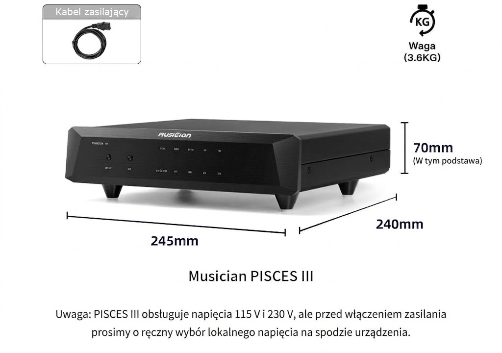 Musician Audio Pisces III - package